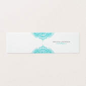 Carte De Visite Mandala truquoise (Extérieur déplié)
