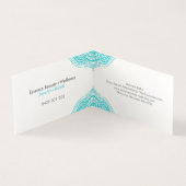 Carte De Visite Mandala truquoise (Intérieur)