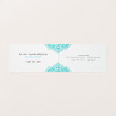 Carte De Visite Mandala truquoise (Intérieur déplié)