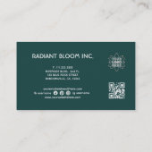 Carte De Visite Mandala Turquoise (Dos)