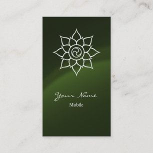 Carte De Visite Mandala vert