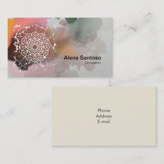 Carte de visite Mandalas (Devant / Derrière)