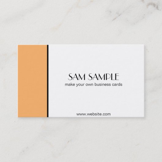 Carte De Visite Mandarine (Devant)