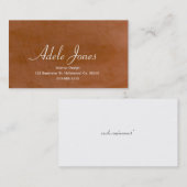 Carte De Visite Mandarine (Devant / Derrière)