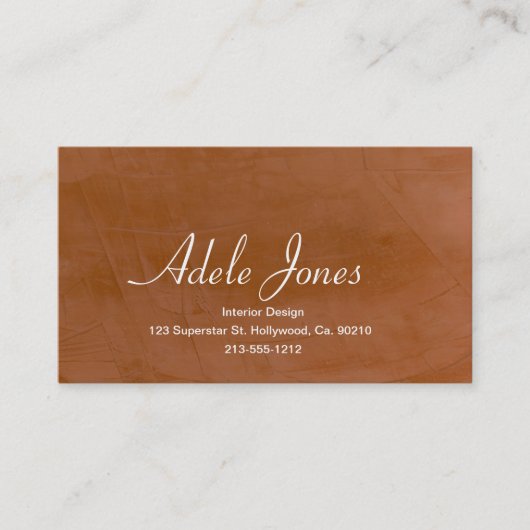 Carte De Visite Mandarine (Devant)