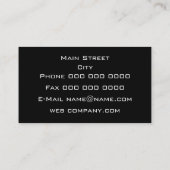 Carte De Visite Mandataire élégante (Dos)