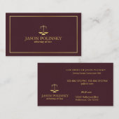 Carte De Visite Mandataire en cuir élégante et moderne de (Devant / Derrière)