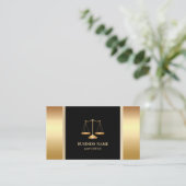 Carte De Visite Mandataire et avocat professionnels d'échelle d'or (Debout devant)