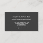 Carte De Visite Mandataire professionnelle (Dos)