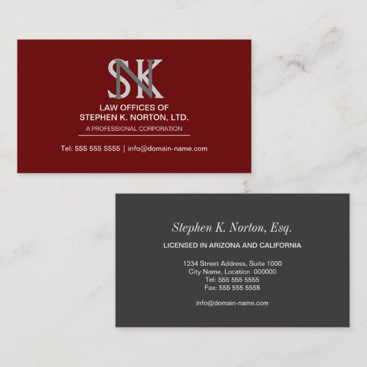 Carte De Visite Mandataire professionnelle (Devant / Derrière)