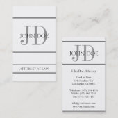 Carte De Visite Mandataire W/W vertical (Devant / Derrière)