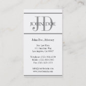 Carte De Visite Mandataire W/W vertical (Dos)