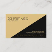 Carte De Visite Mandela en or métallique (Dos)