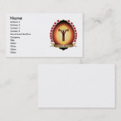 Carte De Visite Mandorla s'exerçant personnel (Devant / Derrière)