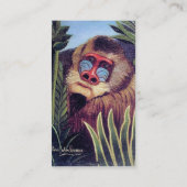 Carte De Visite Mandrill de Rousseau "dans la jungle" (circa 1909) (Dos)