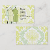 Carte De Visite Manequins - affaires (Devant / Derrière)