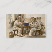 Carte De Visite Mangeant de la soupe aux casernes, de 'L'Estampe (Dos)