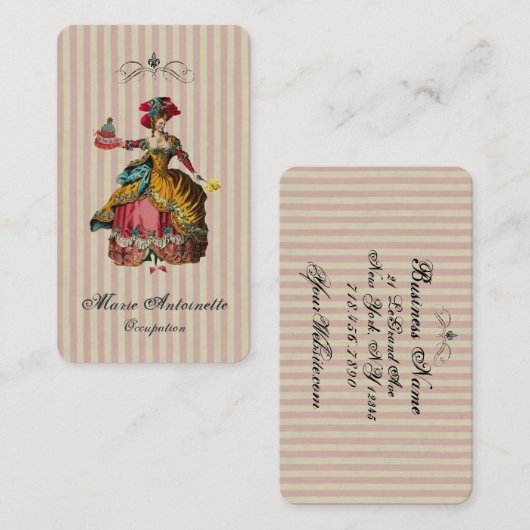 Carte De Visite Mangeons du gâteau (plus d'options) - (Devant / Derrière)