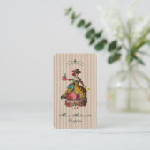 Carte De Visite Mangeons du gâteau (plus d'options) - (Debout devant)