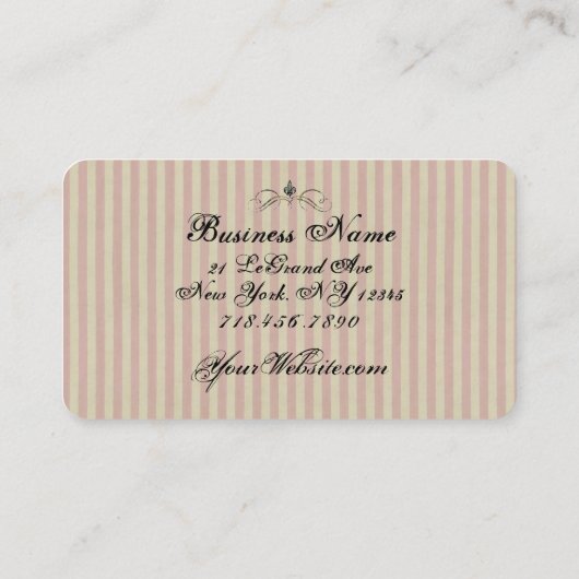 Carte De Visite Mangeons du gâteau (plus d'options) - (Dos)