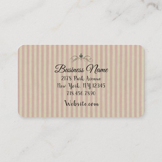 Carte De Visite Mangeons du gâteau (plus d'options) - (Dos)