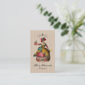 Carte De Visite Mangeons le gâteau (plus d'options) - (Debout devant)