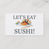 Carte De Visite Mangeons les sushi (Dos)