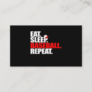 Carte De Visite Mangez le baseball de baseball de base-ball de cha