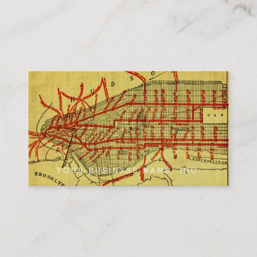 Carte De Visite Manhattan Elevated Railway System (1900) Partie I (Devant)