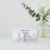 Carte De Visite Manhattan NY - Manhattan Skyline un jour clair (Debout devant)