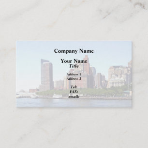 Carte De Visite Manhattan NY - Manhattan Skyline un jour clair