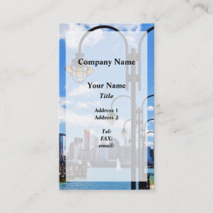 Carte De Visite Manhattan NY - Skyline depuis Liberty State Park