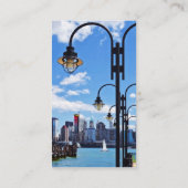 Carte De Visite Manhattan NY - Skyline Du Liberty State Park (Dos)