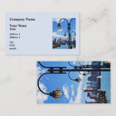 Carte De Visite Manhattan NY - Skyline Du Liberty State Park (Devant / Derrière)