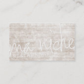 Carte De Visite Maniche - Shawn (Dos)