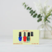 Carte De Visite Manicuriste, Artiste des ongles, Technicien des on (Debout devant)