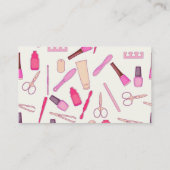 Carte De Visite Manicuriste, Artiste des ongles, Technicien des on (Dos)