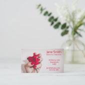 Carte De Visite Manicuriste, Artiste des ongles, Technicien des on (Debout devant)