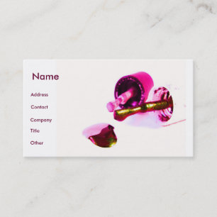 Carte De Visite Manicuriste En Rose