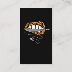 Carte De Visite Manicuriste Leopard