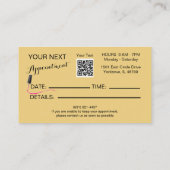 Carte De Visite Manicuriste Nail Technicien Noir Gold Nom (Dos)