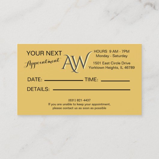 Carte De Visite Manicuriste Nail Technicien Or Accent  (Dos)