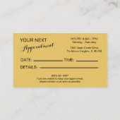 Carte De Visite Manicuriste Nail Technicien Or Accent (Dos)