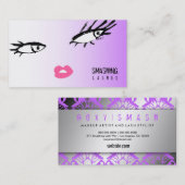 Carte De Visite Manie sensationnelle de pourpre de damassé de la (Devant / Derrière)