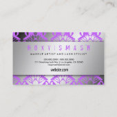 Carte De Visite Manie sensationnelle de pourpre de damassé de la (Dos)