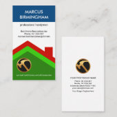 Carte De Visite Manipulateur de construction de couches de toit cr (Devant / Derrière)