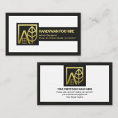 Carte De Visite Manipulateur de paysages créatifs de cadres de bor (Devant / Derrière)