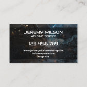 Carte De Visite Manipulateur de soudure métallique monogramme (Dos)