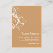 Carte de visite mannequin de mode (Dos)