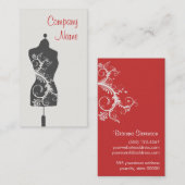 Carte De Visite Mannequin sur mesure Seamstress (Devant / Derrière)